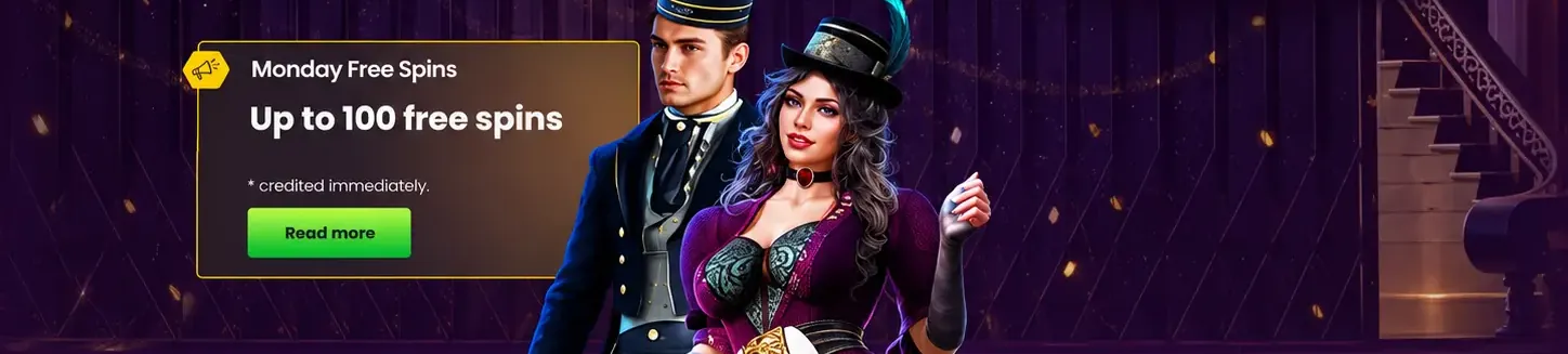 Bizzo Casino Montags-Freispiele: bis zu 100 Freispiele jede Woche
